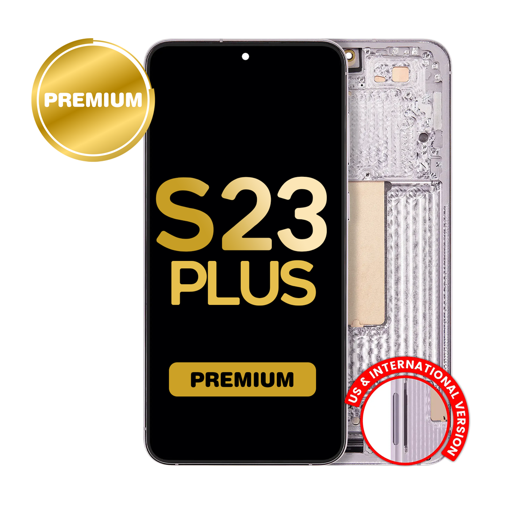 OLED Assembly for Samsung Galaxy S23 Plus (S916) with Frame - Lavender (Premium) (US Version)