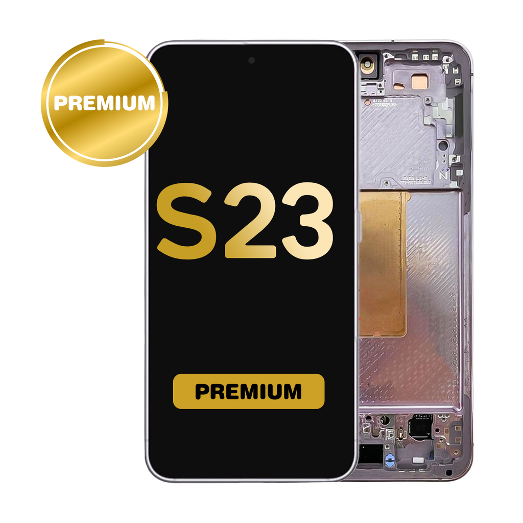 OLED Assembly for Samsung Galaxy S23 (S911) with Frame - Lavender (Premium) (US Version)