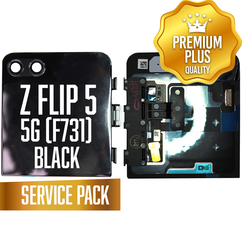 OLED Assembly (Outer) for Samsung Galaxy Z Flip 5 5G (F731) - Black (Service Pack)