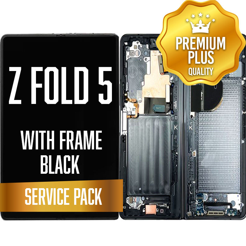OLED Assembly (Inner) for Samsung Galaxy Z Fold 5 5G (2023) With Frame - Black (Service Pack)