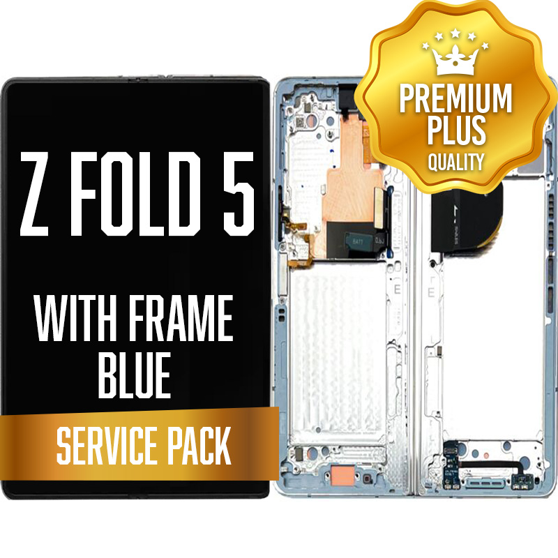 OLED Assembly (Inner) for Samsung Galaxy Z Fold 5 5G (F946) With Frame - Icy Blue (Service Pack)