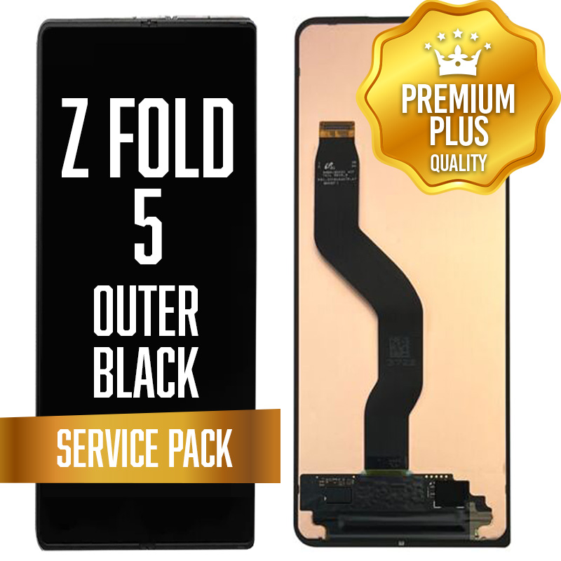 OLED Assembly (Outer) for Samsung Galaxy Z Fold 5 5G (2023) - Black (Service Pack)