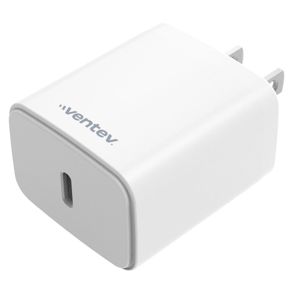 Ventev - Ultrafast 20w Pd High Speed Usb C Wall Charger - White