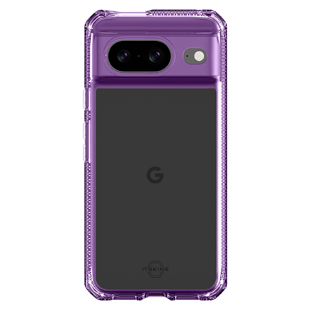 Itskins - Hybridr Clear Case For Google Pixel 8 - Light Purple And Transparent