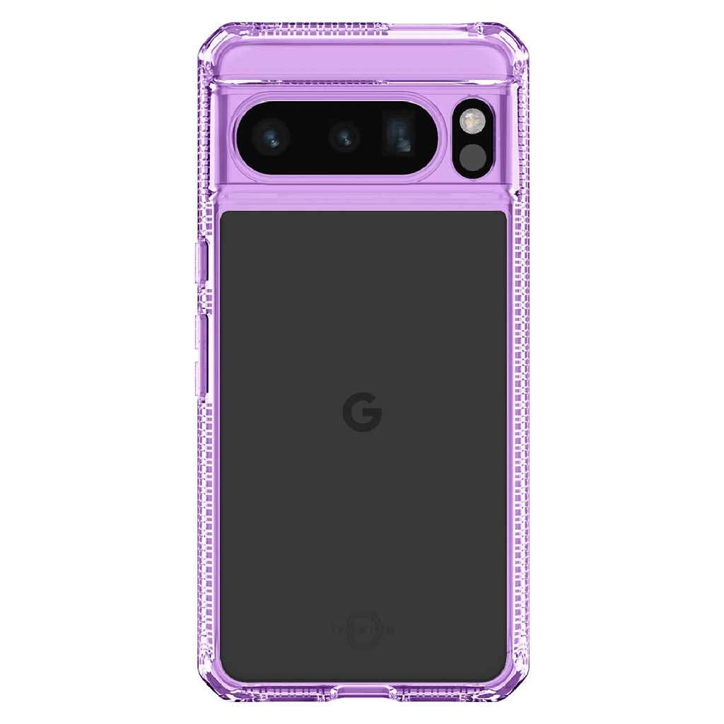 Itskins - Hybridr Clear Case For Google Pixel 8 Pro - Light Purple And Transparent