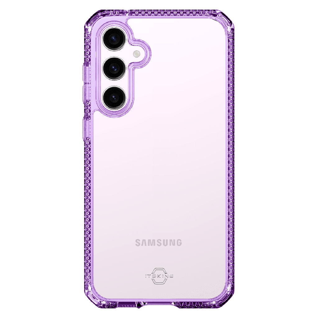 Itskins - Hybridr Clear Case For Samsung Galaxy S23 Fe - Light Purple And Transparent