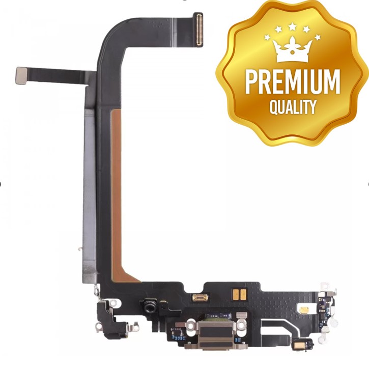 Charging Port Flex Cable For iPhone 14 Pro Max (GOLD) (Premium)