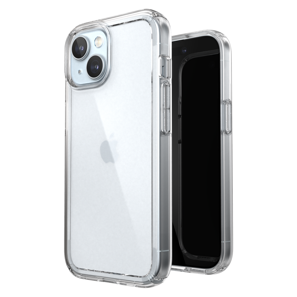 Speck - Gemshell Grip Case For Apple Iphone 15     /     14     /     13    /    Iphone 16e   /   Iphone 17e - Clear