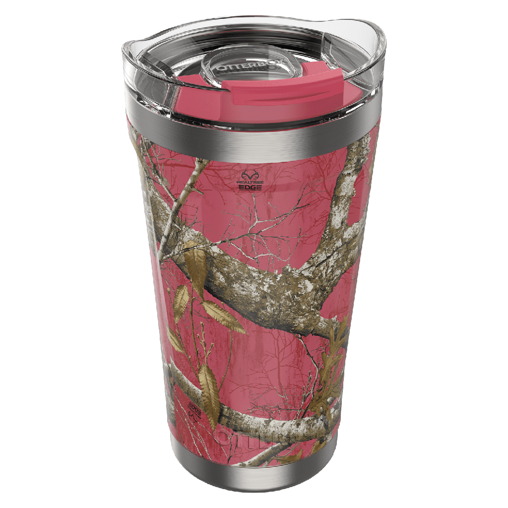 Otterbox - Elevation Tumbler With Closed Lid 16oz - Realtree Flamingo Pink