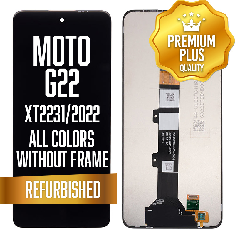 LCD w/out frame for Motorola Moto G22 (XT2231 / 2022) - All Colors (Premium/ Refurbished)