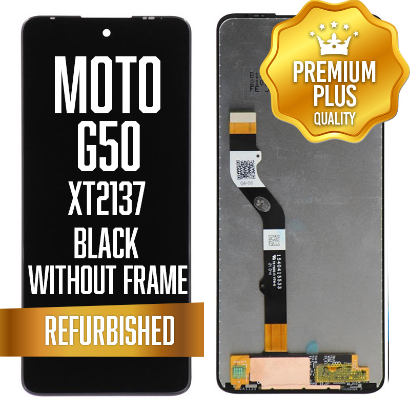 LCD w/out frame for Motorola Moto G50 (XT2137) - Black (Premium/ Refurbished)