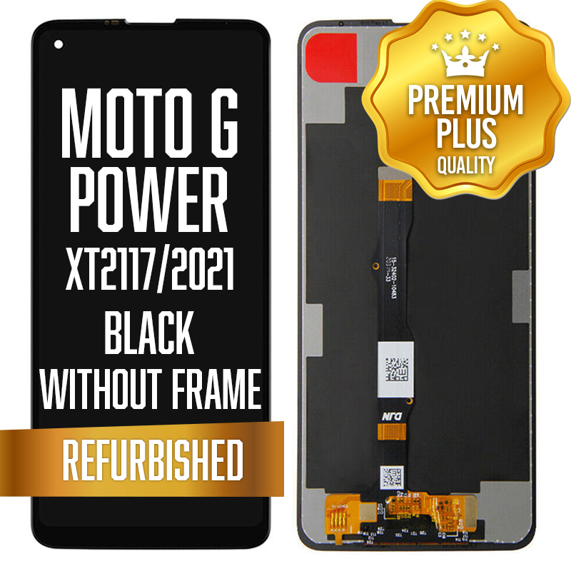 LCD w/out frame for Motorola Moto G power (XT2117 / 2021) - Black (Premium/ Refurbished)