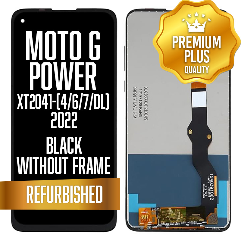 LCD w/out frame for Motorola Moto G Power (XT2041-4 / XT2041-6 / XT2041-7 / XT2041-DL) (2020) - Black (Premium/ Refurbished)