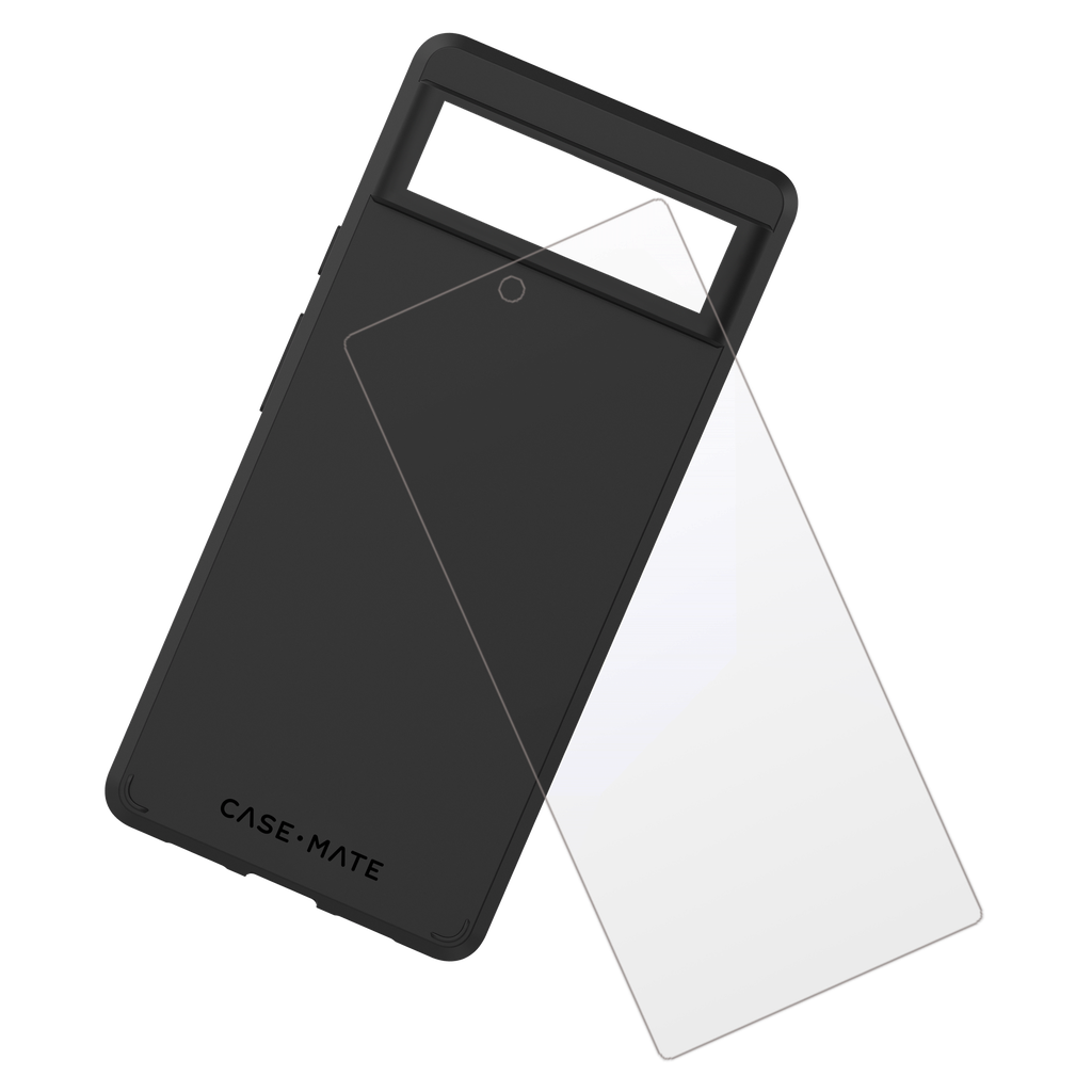 Case-mate - Protection Pack Tough Case And Glass Screen Protector For Google Pixel 6a - Black