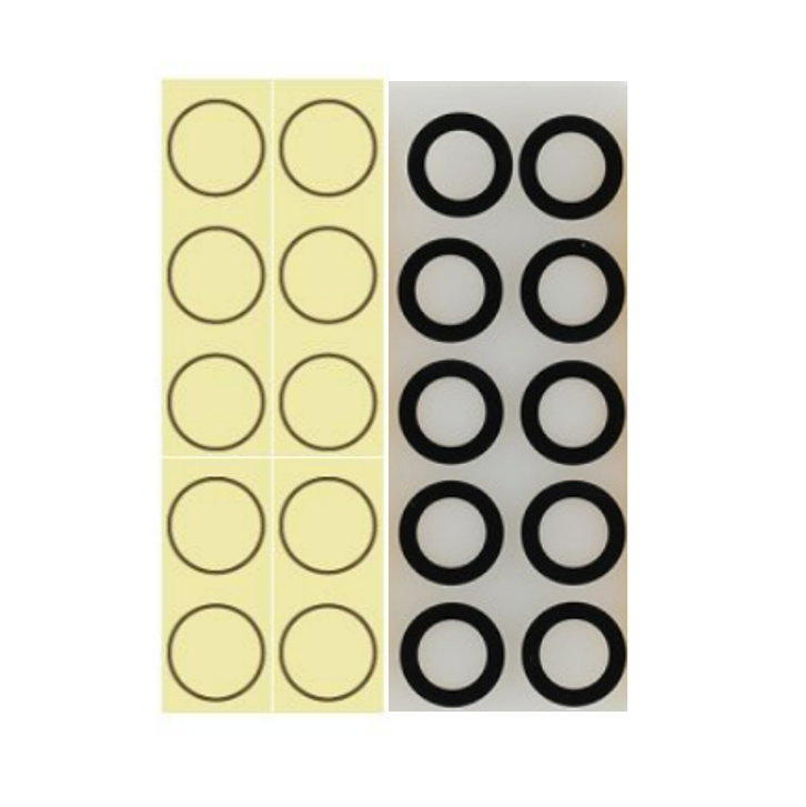 Medium Hole Camera Lens with Adhesive Tape for iPhone 14 Pro Max / 14 Pro (10 Pcs)