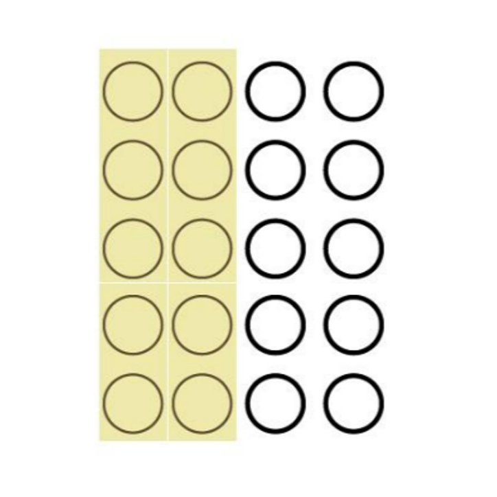 Big Hole Camera Lens with Adhesive Tape for iPhone 15 Pro (10 Pcs)