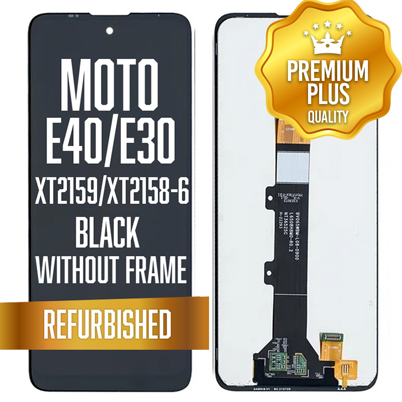 LCD w/out frame for Motorola Moto E40 (XT2159) / E30 (XT2158-6) - Black (Premium)