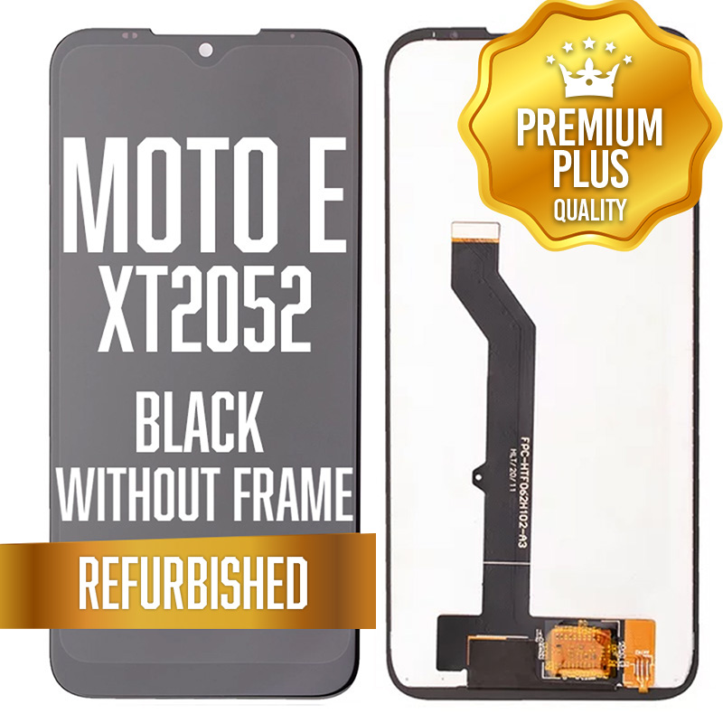LCD w/out frame for Motorola Moto E (XT2052) - Black (Premium/ Refurbished)