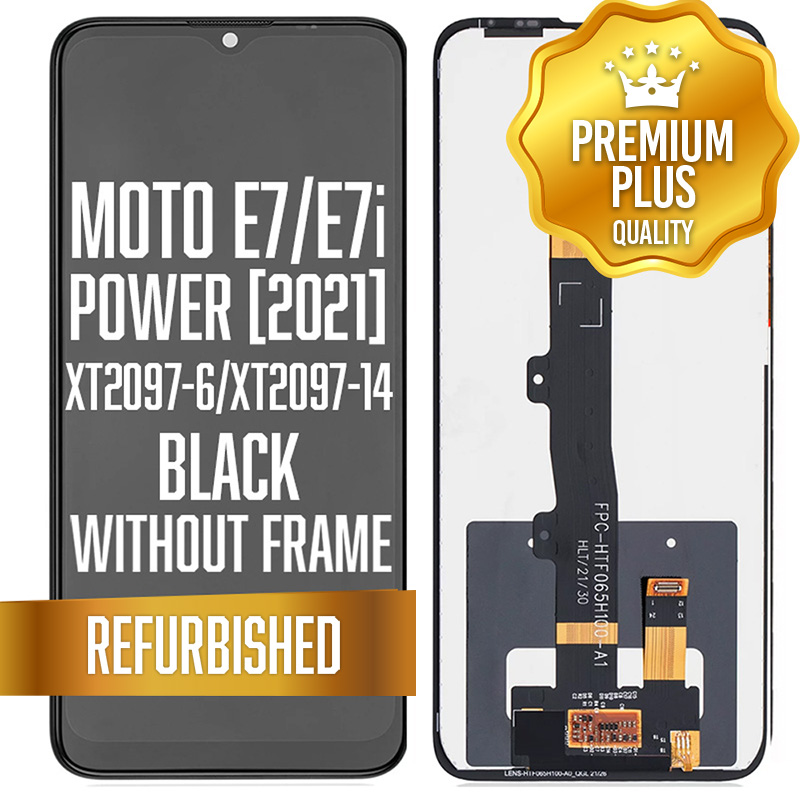 LCD w/out frame for Motorola Moto E7 Power (XT2097-6 / 2021) / Moto E7i Power (XT2097-14 / 2021) - Black (Premium)