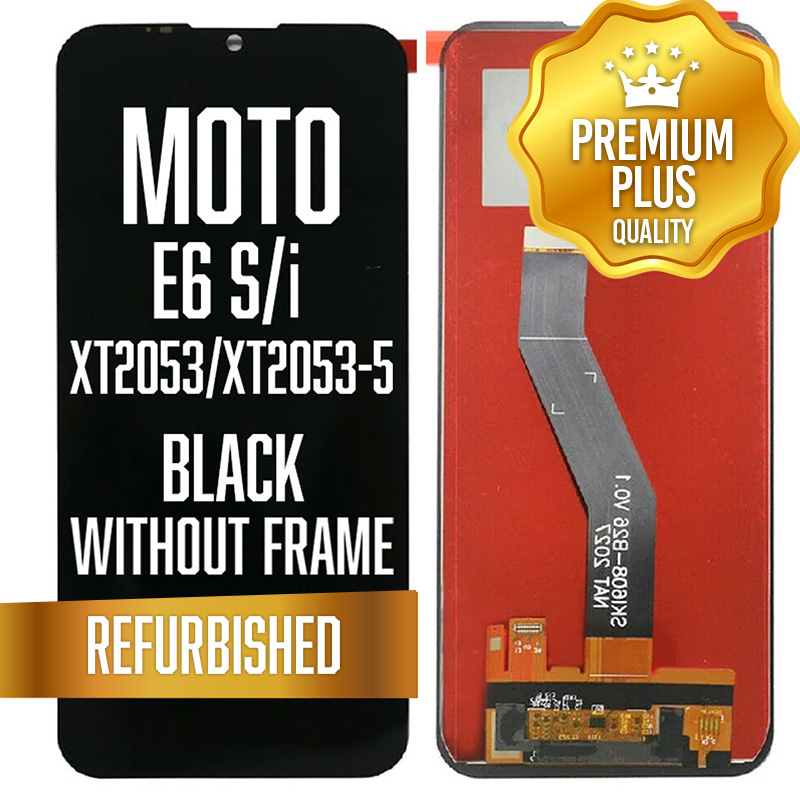 LCD w/out frame for Motorola Moto E6s (XT2053) / E6i (XT2053-5) - Black (Premium)