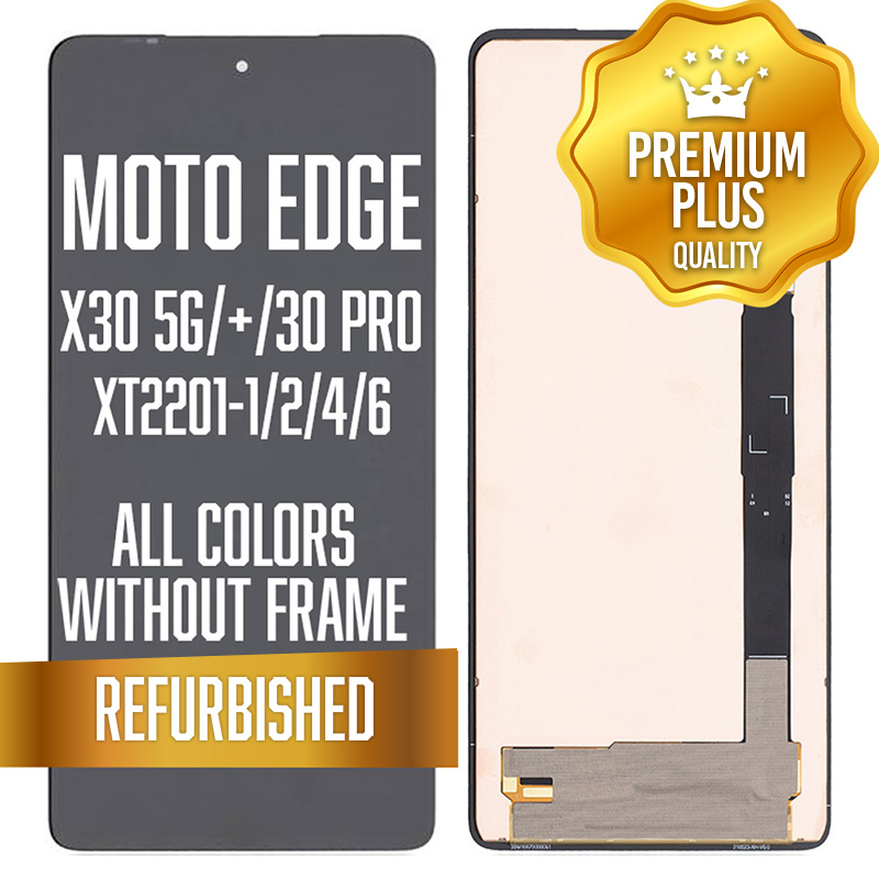 LCD w/out frame for Motorola Edge X30 5G (XT2201-2/6 / 2021) / Edge Plus (XT2201-4 / 2022) / Edge 30 Pro (XT2201-1 / 2022) - All Colors (Premium/ Refurbished)