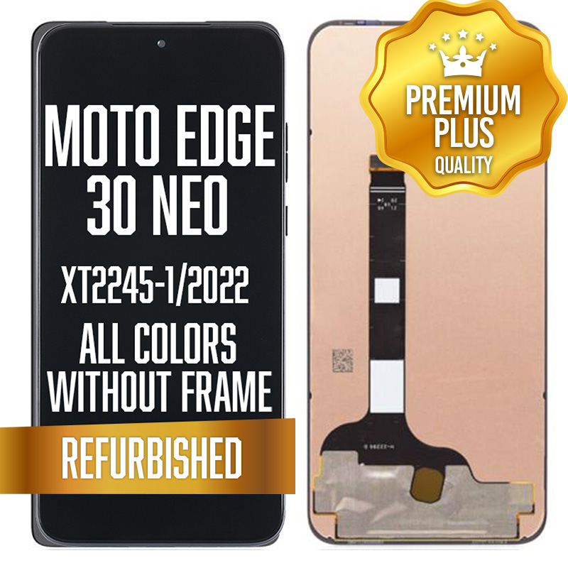LCD w/out frame for Motorola Edge 30 Neo (XT2245-1 / 2022) - All Colors (Premium/ Refurbished)