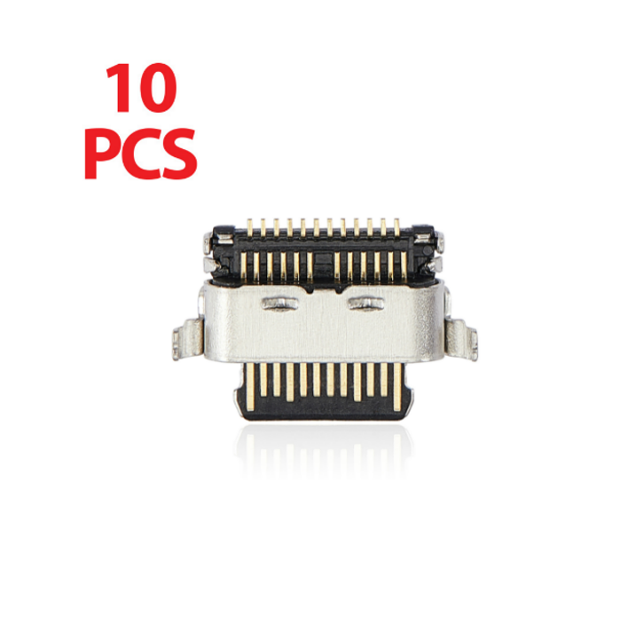Charging Port Only For Motorola Moto G Power (XT2165 / 2022) / One Vision (XT1970 / 2019) / P50 (XT1970 / 2019) (Soldering Required) (10 Pack) (Premium)