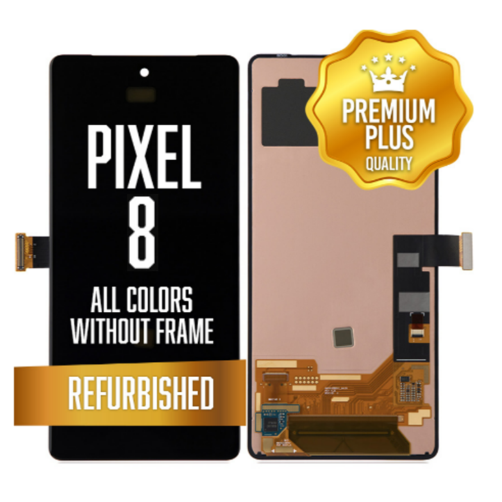 LCD Assembly for Google Pixel 8 without frame - without fingerprint sensor - All Colors (Premium/ Refurbished)