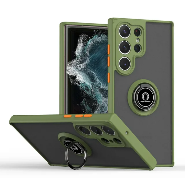 Matte Ring Case for Galaxy S24 - Army Green