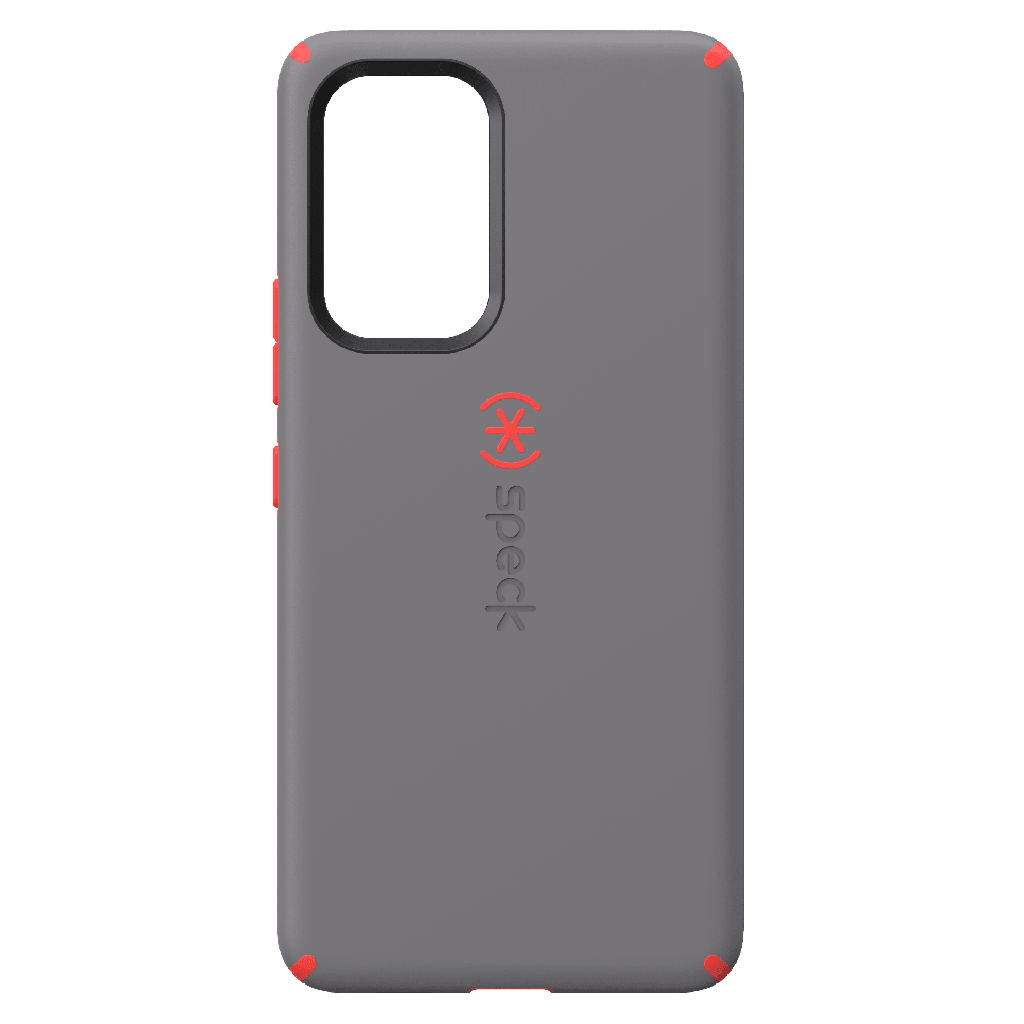 Speck - Presidio Impact Hero Case For Samsung Galaxy A53 5g - Moodey Grey And Turbo Red