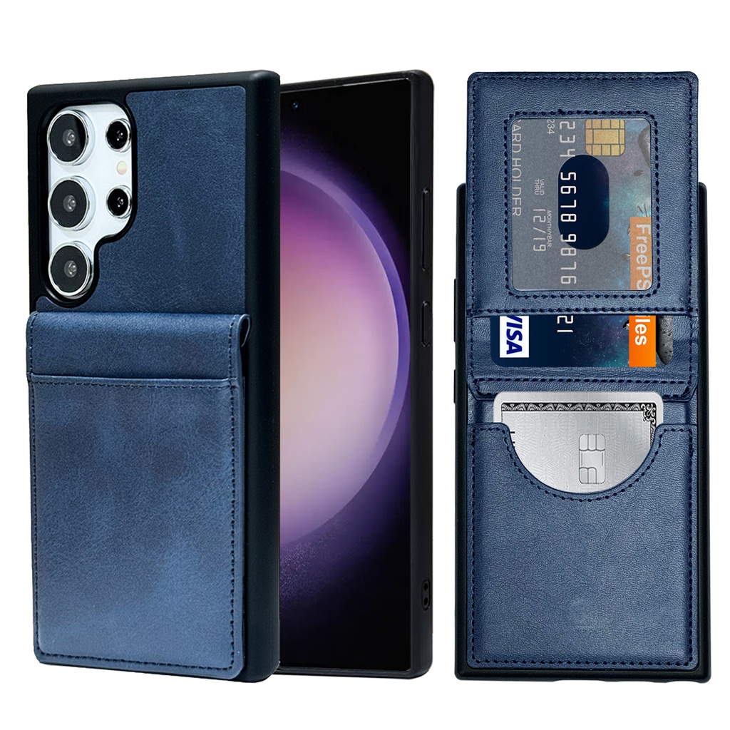 Card Holder Case for Galaxy S24 - Blue