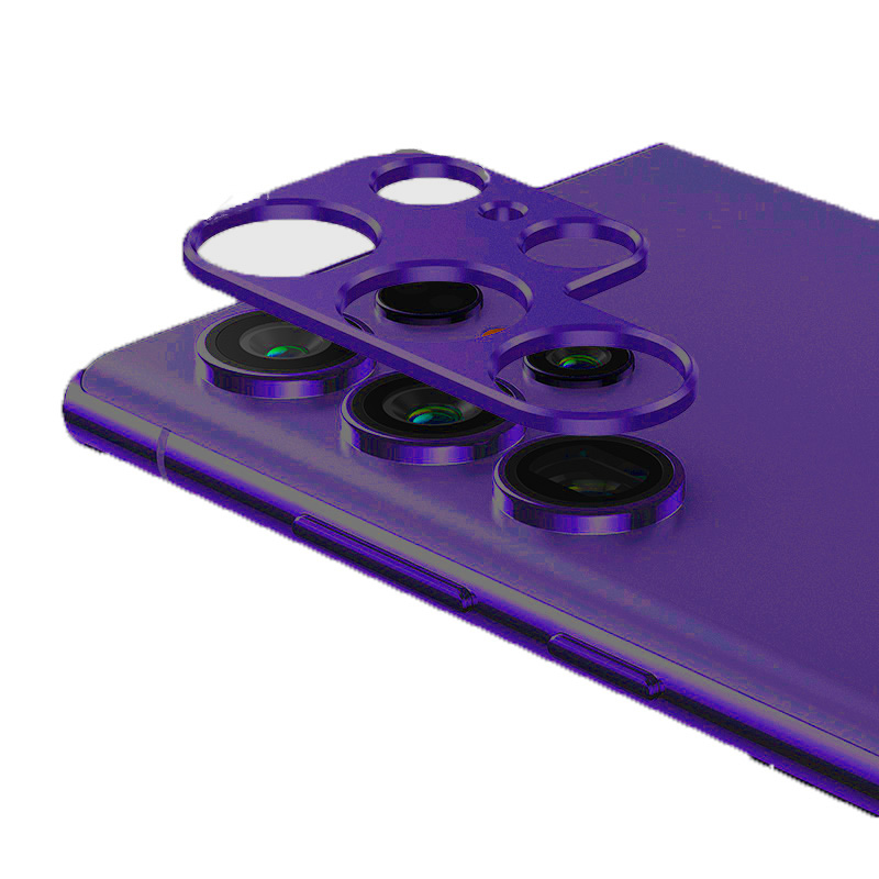 Back Camera Metal Tempered Glass for Samsung Galaxy S24 Ultra (Dark Purple)