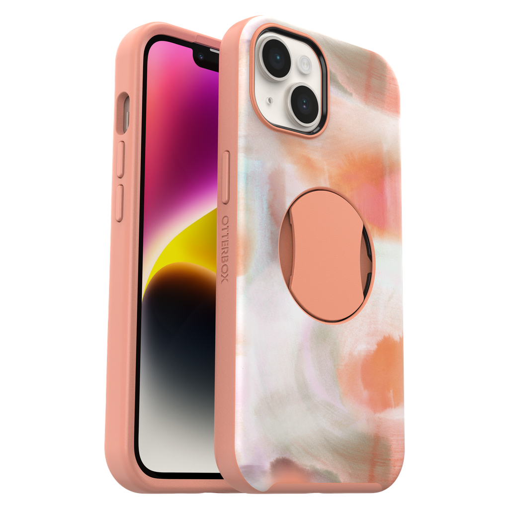 Otterbox - Ottergrip Symmetry Graphics Case For Apple Iphone 14  /  13 - Peaches
