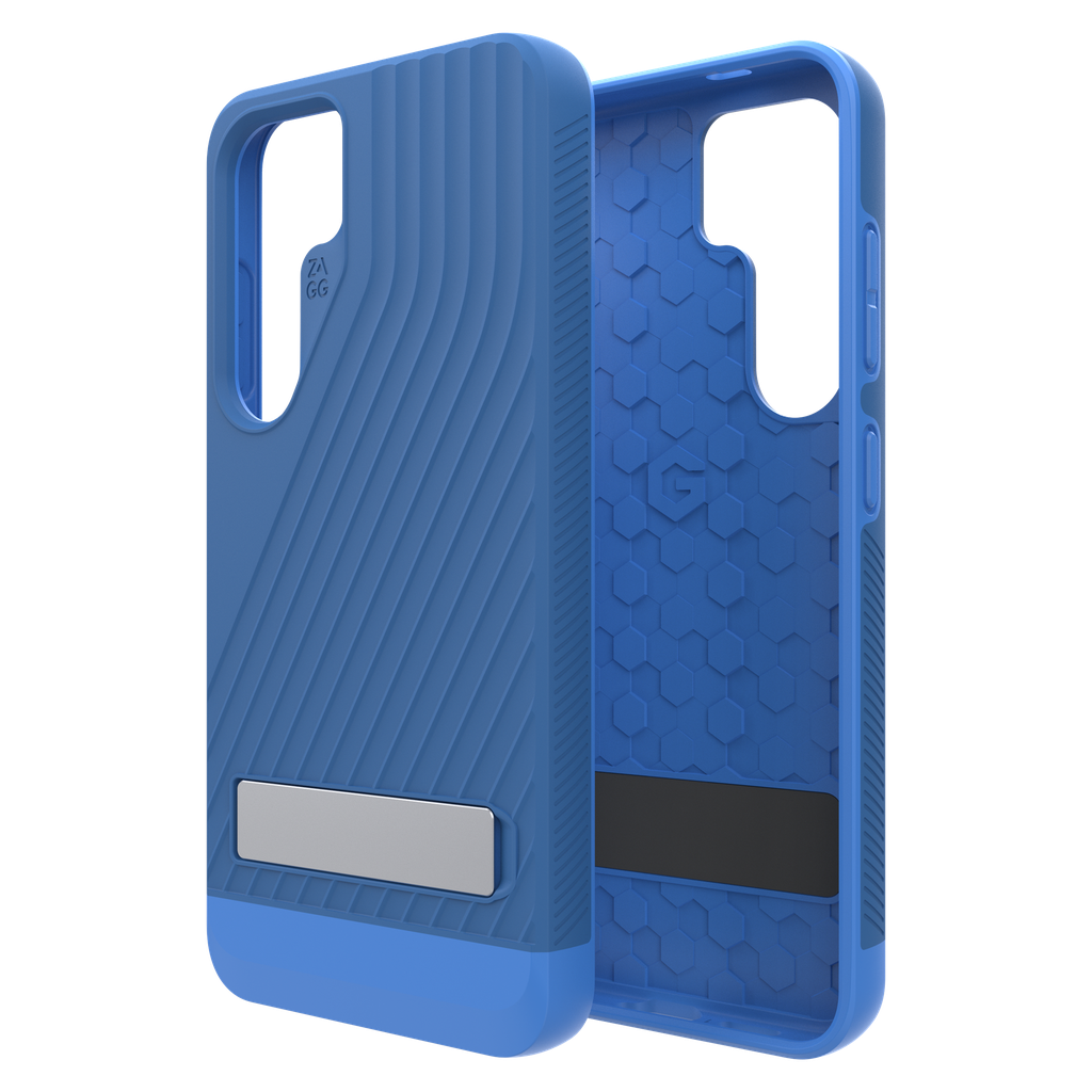Zagg - Denali Case With Kickstand For Samsung Galaxy S24 - Cobalt Blue
