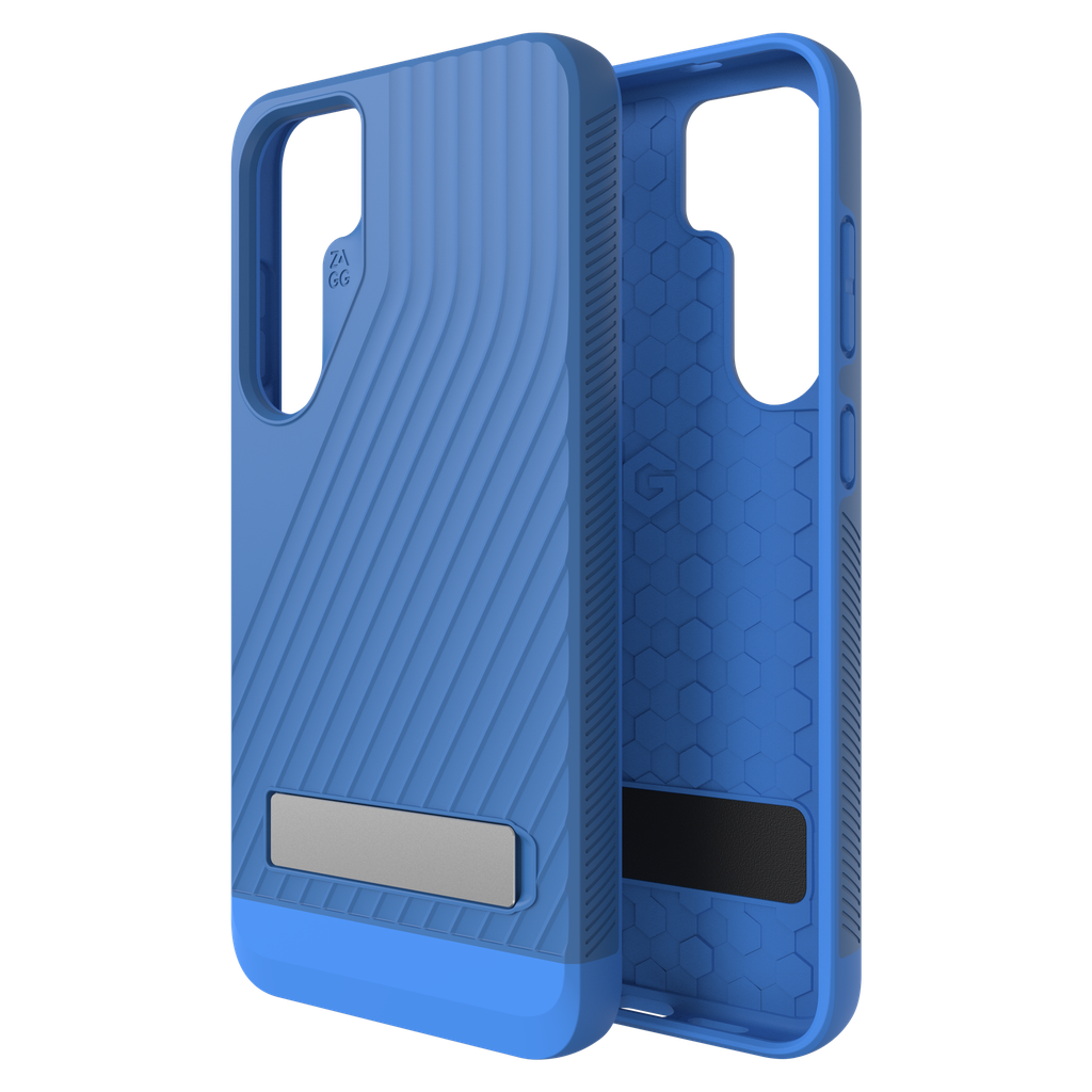 Zagg - Denali Case With Kickstand For Samsung Galaxy S24 Plus - Cobalt Blue