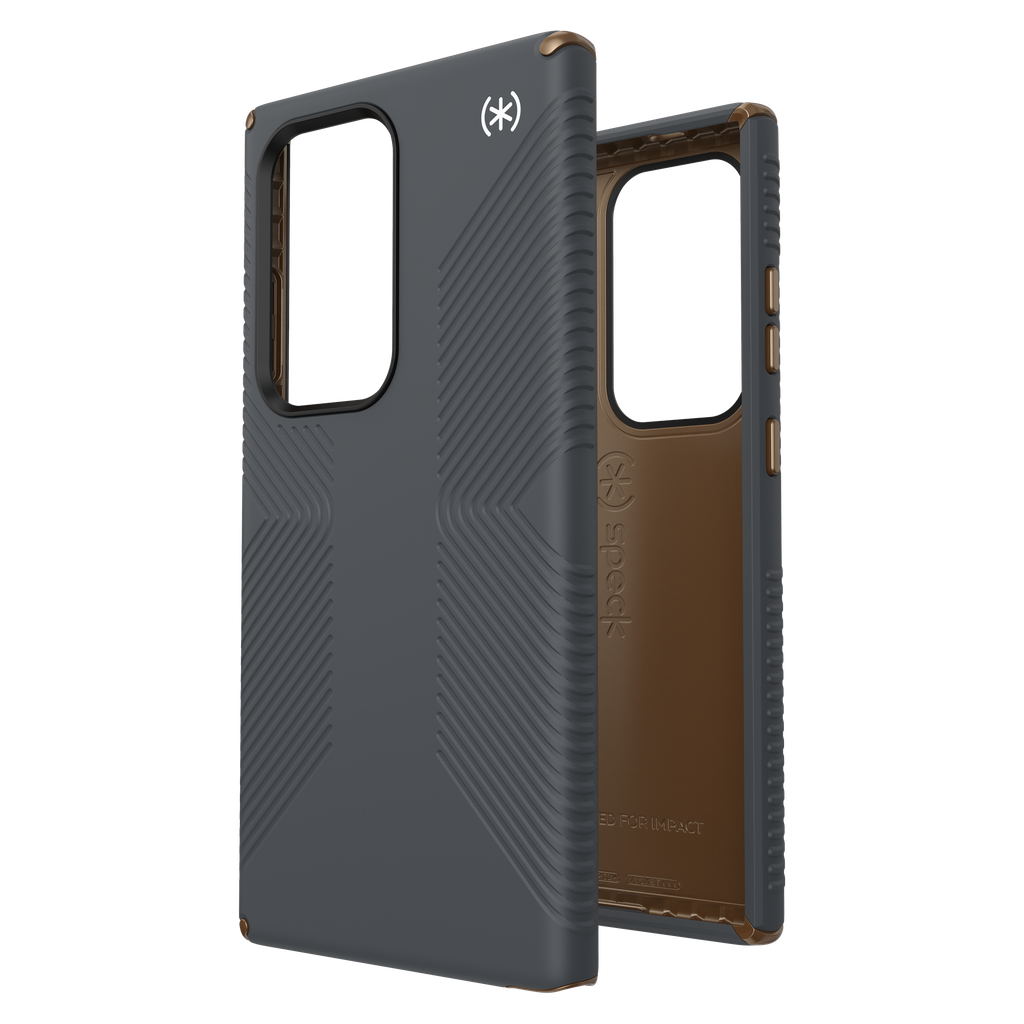 Speck - Presidio2 Grip Case For Samsung Galaxy S24 Ultra - Charcoal Grey