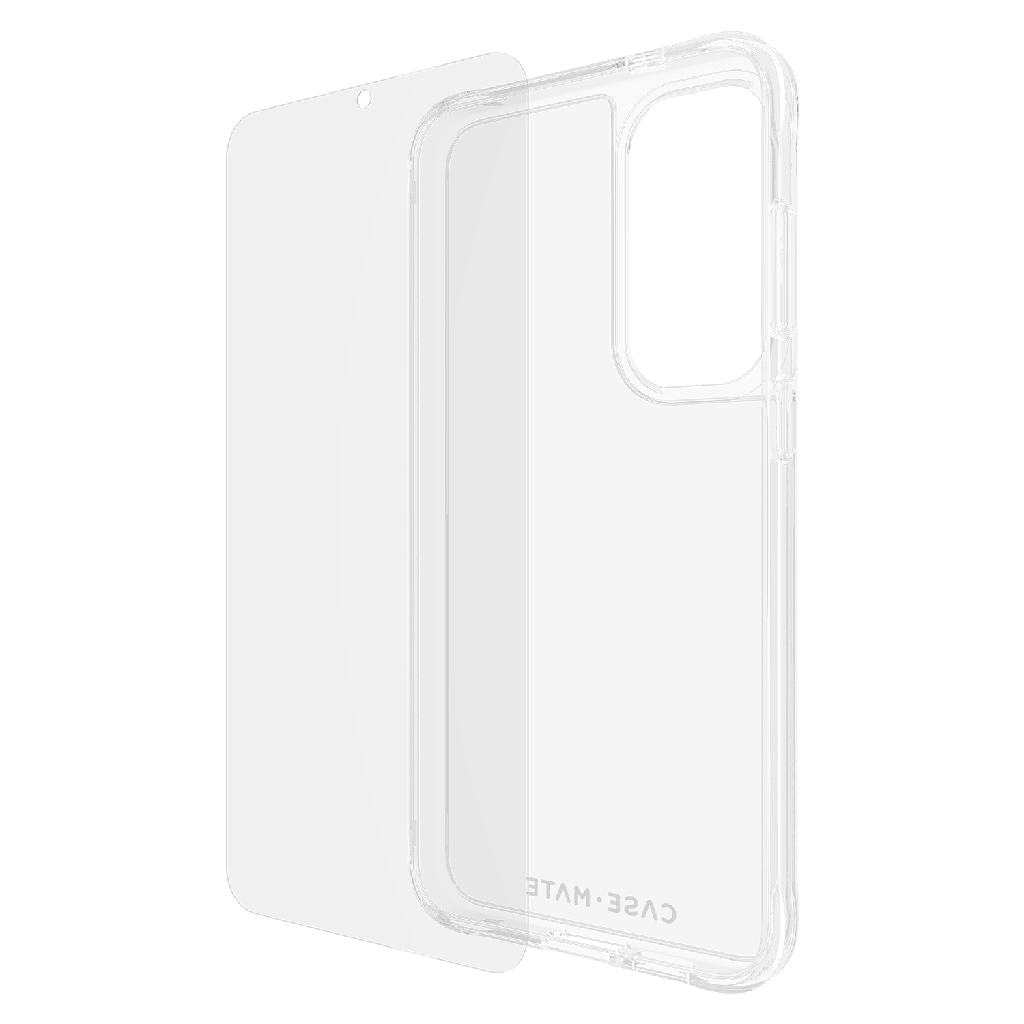 Case-mate - Protection Pack Tough Case And Glass Screen Protector For Samsung Galaxy S24 Plus - Clear