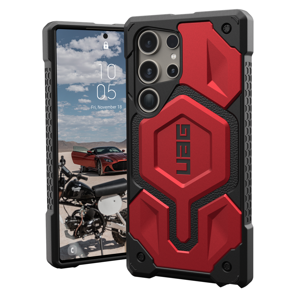 Urban Armor Gear Uag - Monarch Case For Samsung Galaxy S24 Ultra - Crimson