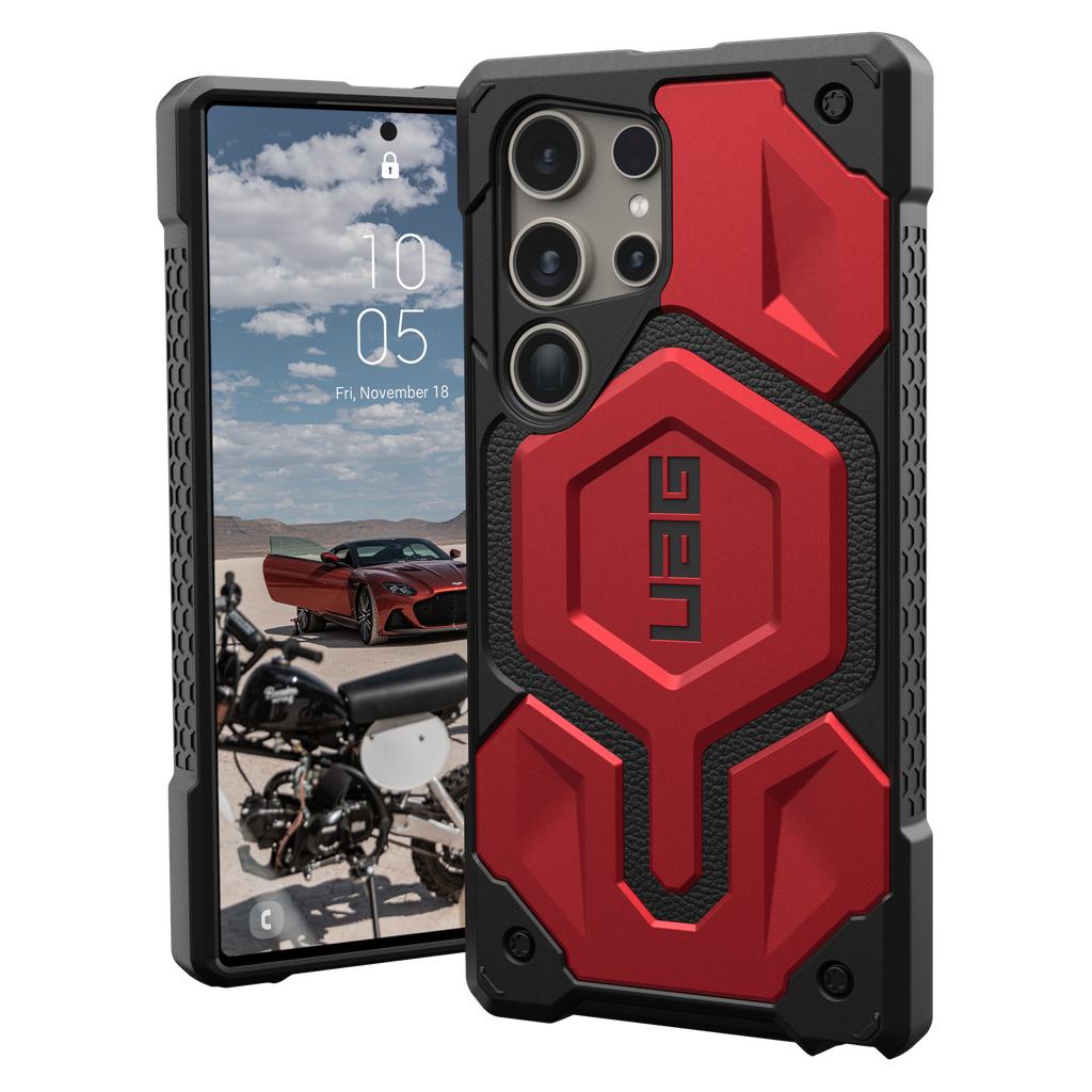Urban Armor Gear Uag - Monarch Pro Case For Samsung Galaxy S24 Ultra - Crimson