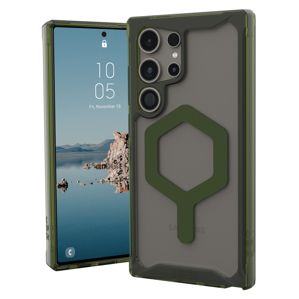 Urban Armor Gear Uag - Plyo Pro Case For Samsung Galaxy S24 Ultra - Ice And Olive