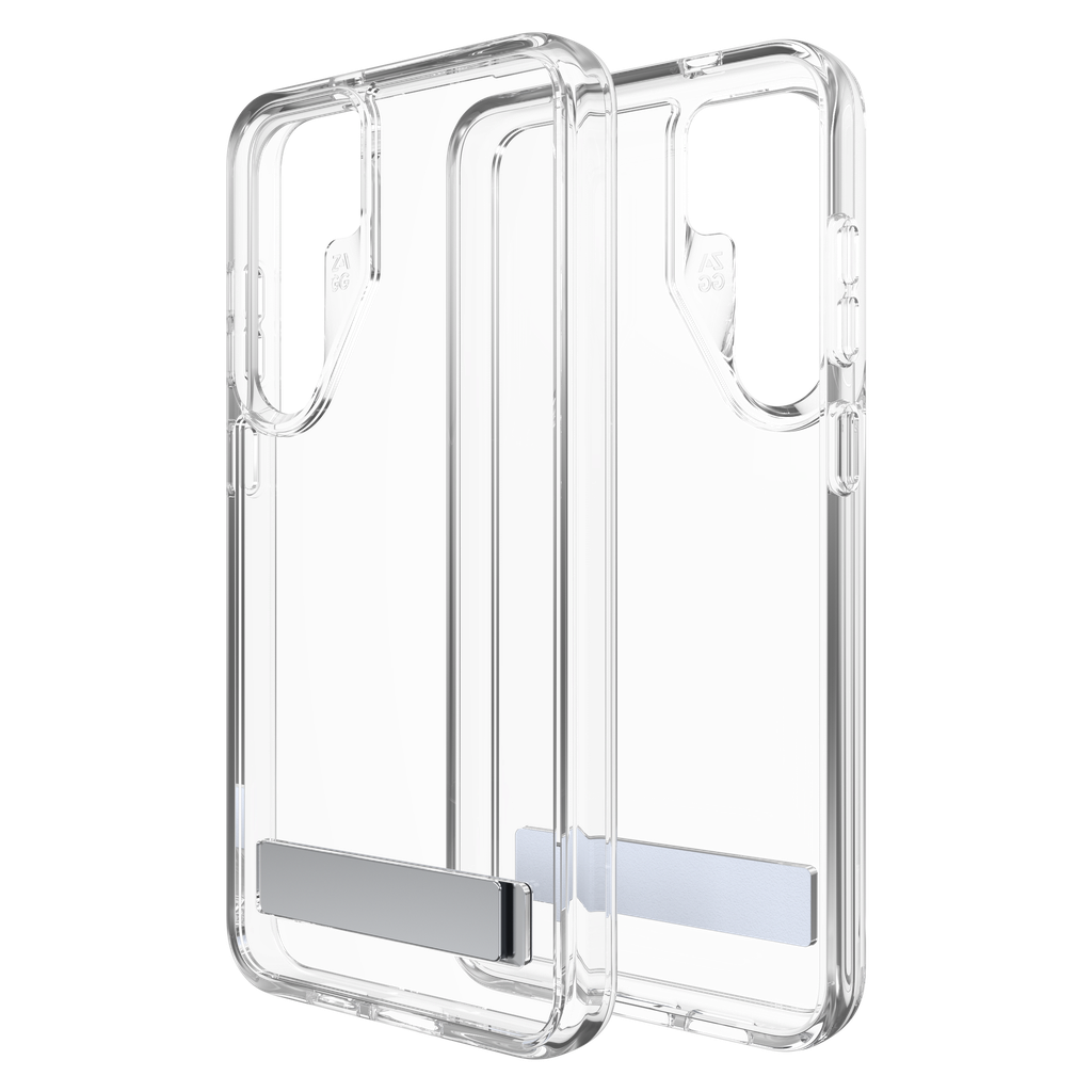Zagg - Crystal Palace Case With Kick Stand For Samsung Galaxy S24 Plus - Clear