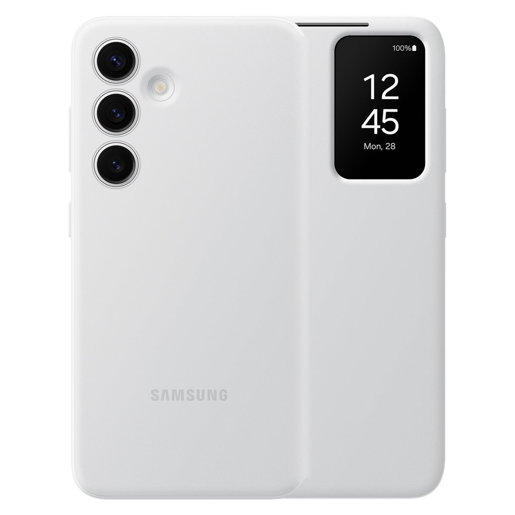 Samsung - Smart View Wallet Case For Samsung Galaxy S24 - White