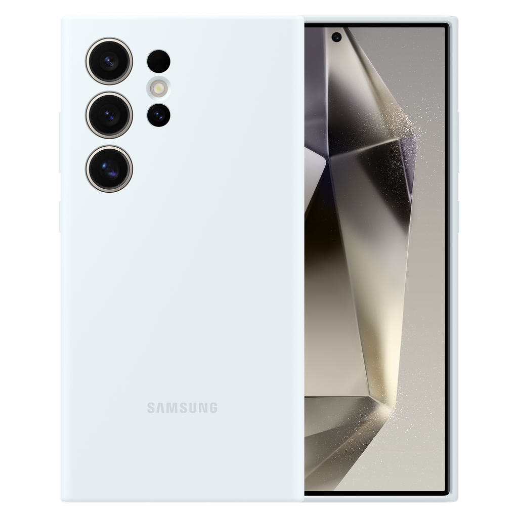 Samsung - Silicone Case For Samsung Galaxy S24 Ultra - White