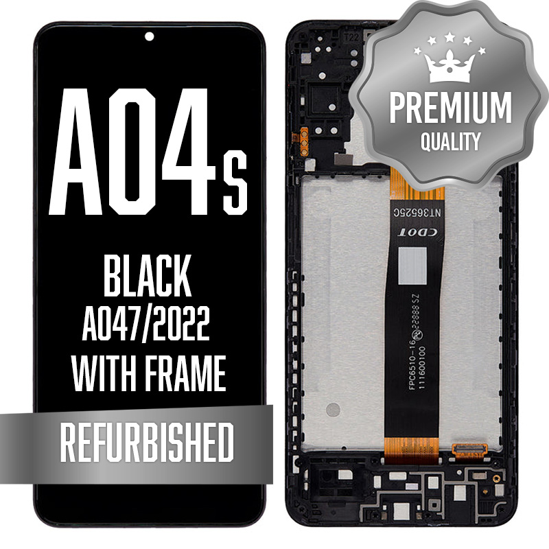 LCD Assembly with Frame For Samsung Galaxy  A04S (A047 / 2022) - Black (Premium)
