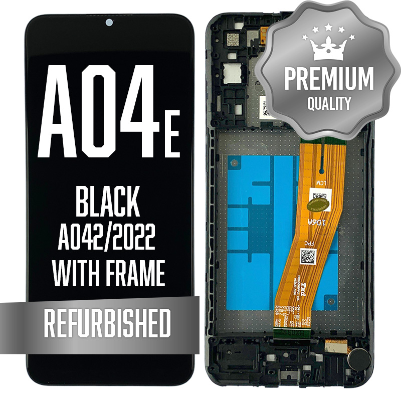 LCD Assembly with Frame For Samsung Galaxy  A04E (A042 / 2022) - Black (Premium)