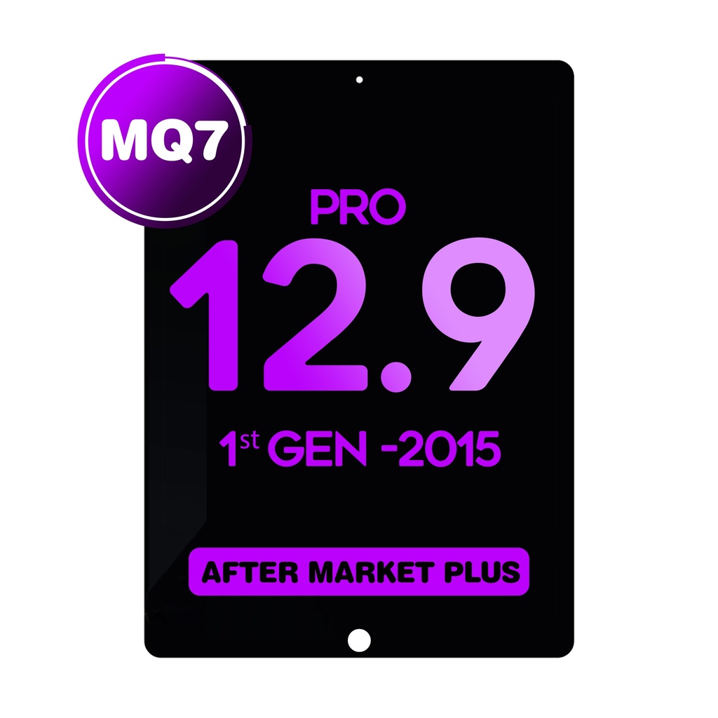 LCD Assembly with Digitizer for iPad Pro 12.9" (1st Gen/2015) (Daughter Board Installed) (MQ7 / Aftermarket Plus) - Black