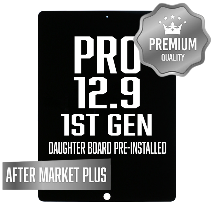 LCD with Digitizer for iPad Pro 12.9" (1st Gen/2015) BLACK (Daughter Board Installed) (Premium - After Market Plus)