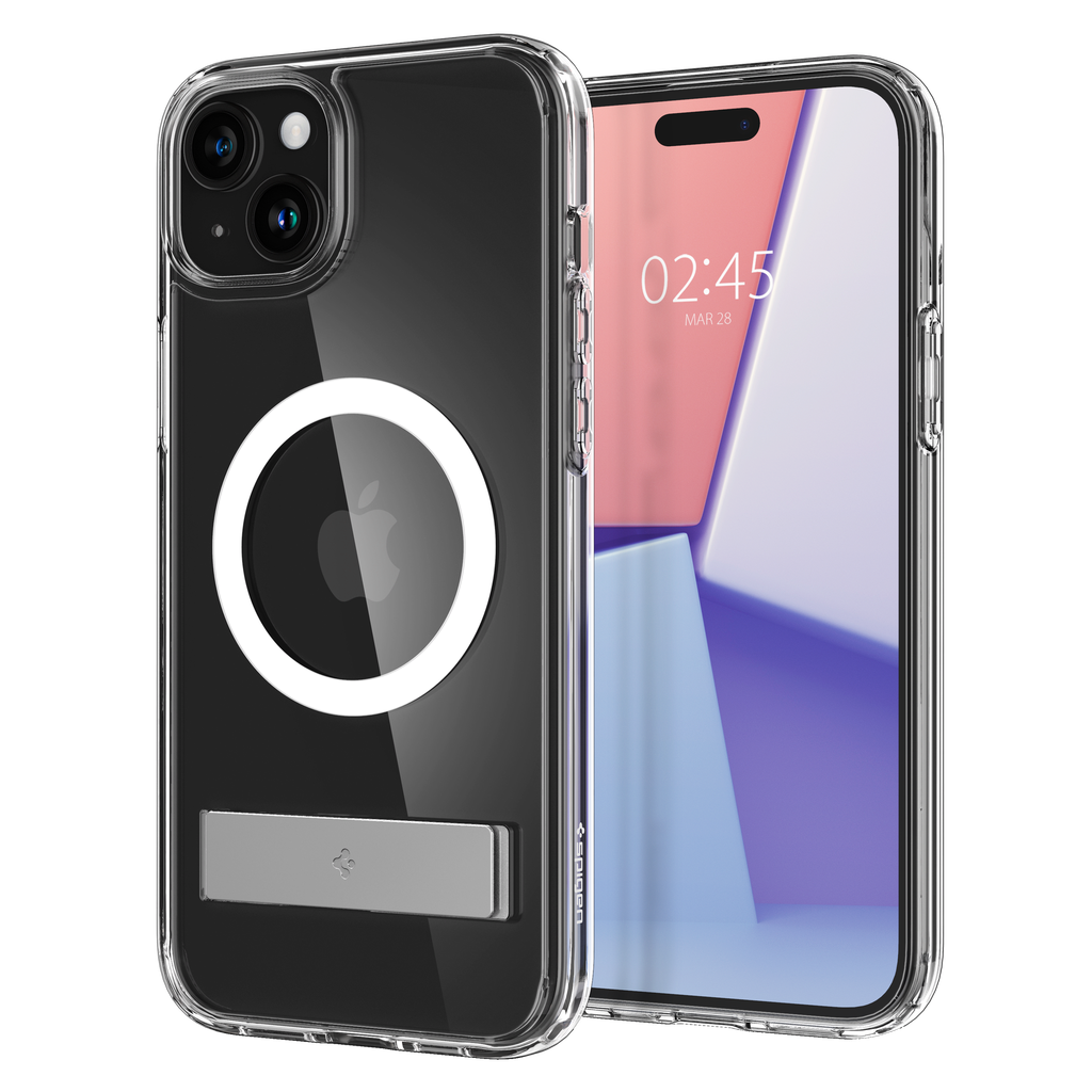 Spigen - Slim Armor Essential S Magsafe Case For Apple Iphone 15 - Crystal Clear