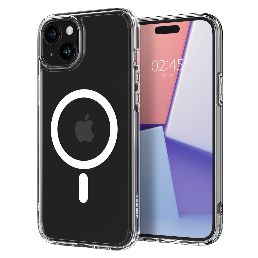 Spigen - Crystal Hybrid Magsafe Case For Apple Iphone 15 Plus - White