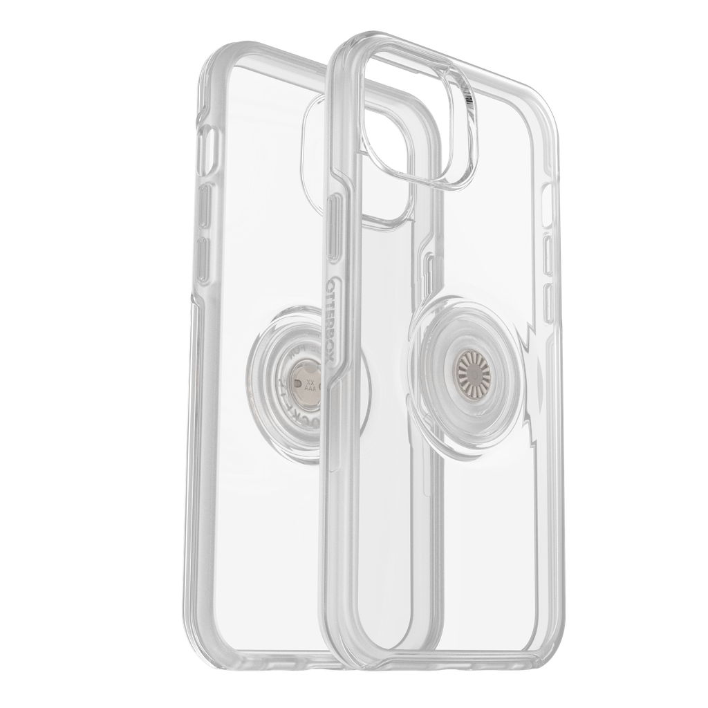 Otterbox  - Otter  Pop Symmetry Clear Case With Popgrip For Apple Iphone 14 Plus - Clear Pop